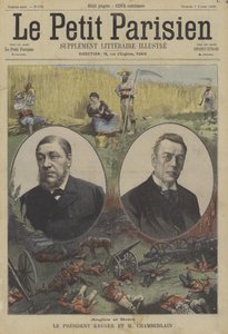 Briter og boere: President Kruger av Transvaal og Joseph Chamberlain, britisk utenriksminister for koloniene