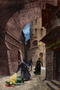 Oppdagelse av et offer for Jack the Ripper, Whitechapel, London