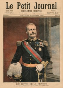 Franske verter, Hans Majestet Carlos I, konge av Portugal, forsideillustrasjon fra 