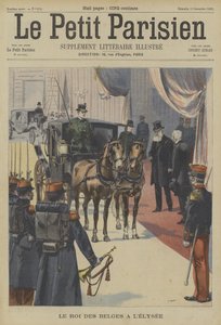 Leopold II, kongen av belgierne, ved Elysee-palasset, Paris