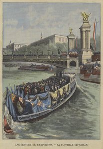 Åpning av 1900 Exposition Universelle i Paris: den offisielle flotiljen