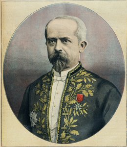 Portrett av guvernøren i Algerie, Louis Lepine (gravering) av Fortune Louis Meaulle