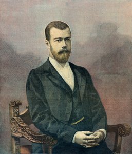 Portrett av tsar Nikolaj 2 i 1896 (gravering)
