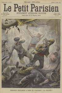 Forferdelig eksplosjon om bord på dampskipet La France