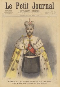 Tsar Nicholas II av Russland i sine kroningskapper