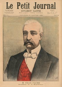 Felix Faure, president for den franske republikk, illustrasjon på forsiden fra 