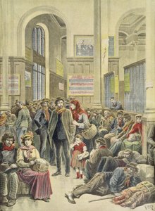 Italienske emigranter ved Gare Saint-Lazare, fra 
