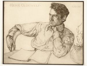 Fotoreproduksjon av et portrett av Henk Oldewelt av Han van der Kop Henk Oldewelt 1.10.