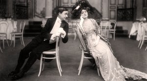 Lily Elsie og Joseph Coyne i The Merry Widow, 1907.