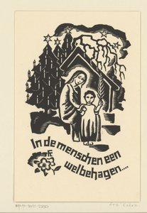 Julekort for 1933 fra Bernard W.M. Ottevanger av Fré Cohen