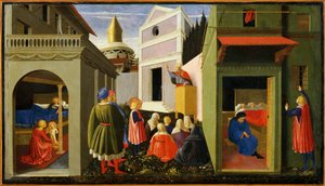Italia, Roma, historier om Saint Nicholas av Fra (c.1387 1455) Angelico