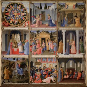 Armadio degli Argenti: Life of Christ (Tempera på tre av Fra  Angelico