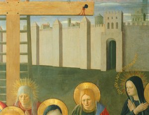 Innfelt som viser Kristi sorg, panel fra Armadio degli Argenti (sølvkiste) med Jesu liv av Fra (c.1387 1455) Angelico