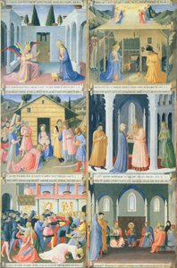 Scener fra Jesu barndom, detalj av panel fra Armadio degli Argenti (sølvkiste) med Jesu liv