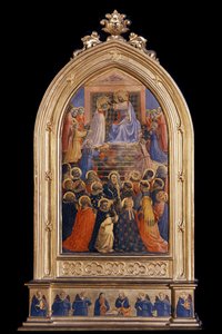 Die Krönung der Jungfrau. Reliquiar für Santa Maria Novella von Fra  Angelico