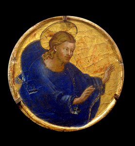 Der segnende Christus. Gemälde von Fra Giovanni (Guido di Pietro) genannt Fra Angelico (1387-1455)