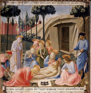 Die Kreuzabnahme. Leben Christi, Armadio degli Argenti von Fra  Angelico