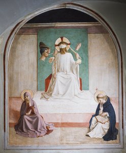 Hån mot Kristus med Maria og St Dominic