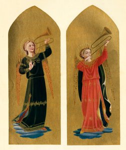 To engler med trompeter, 1400-tallet, c1909 av Fra Angelico