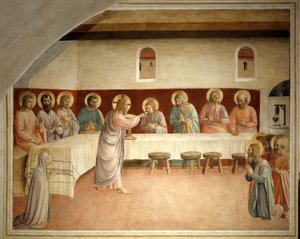 de helliges nattverd av Fra Angelico