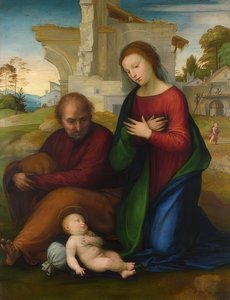 Tilbedelse av Kristusbarnet. Før 1511