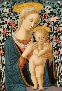 Madonna og barn. Rundt 1470 av Fra Filippo Lippi
