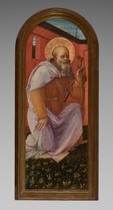Panel fra en Triptych: St. Anthony Abbed