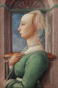 Profilportrett av en ung kvinne av Fra Filippo Lippi