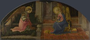 Bebudelsen Medici-panelet, ca. 1450 av Fra Filippo Lippi