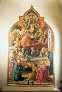 Begravelsen til St. Hieronymus, 1450-60 av Fra Filippo Lippi