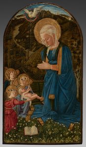 Jomfru Maria med barnet og engler av Fra Filippo Lippi