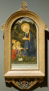 Jomfru og barn med engler, ca. 1460. av Fra Filippo Lippi