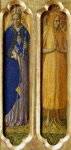 De hellige Ludvig av Toulouse og Maria av Egypt Fra Perugia-altertavlen, ca 1437. av Fra Giovanni Angelico da Fiesole