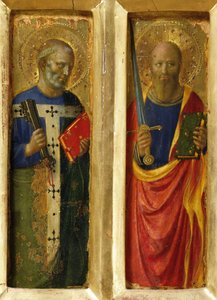 Apostlene Peter og Paulus fra Perugia-altertavlen, ca 1437.