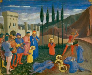 Halshuggingen av Saint Cosmas og Saint Damian, ca. 1440