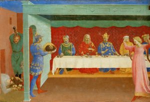 Festen til Herodes og halshuggingen av døperen Johannes, ca 1430 av Fra Giovanni Angelico da Fiesole