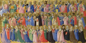 The Forerunners of Christ with Saints and Martyrs Panel fra Fiesole San Domenico altertavle, ca. 1423-1424 av Fra Giovanni Angelico da Fiesole