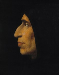 Girolamo Savonarola , dominikanermunk, omvendelsesprediker av Fra & Paolino Fra Bartolomeo