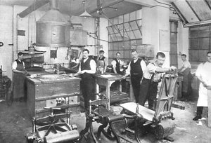Dalziel Foundry Limited. - Earl Street-lokaler. Støpe- og støpeanlegg og stab, 1909.