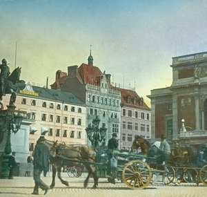Gustav Adolfs torg, Stockholm, Sverige, slutten av 1800-begynnelsen av 1900-tallet.