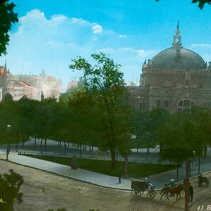 Nationaltheatret, Christiania, Oslo, Norge, slutten av 1800-begynnelsen av 1900-tallet.