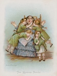Kenwigs-familien (chromolitho) av Frances Brundage