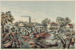 High Water in the Mississippi, pub.1868 av Frances Flora Bond Palmer
