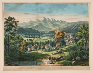 Mount Washington og de hvite fjellene av Frances Flora Bond Palmer