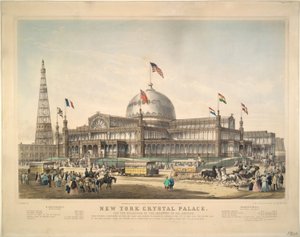 New York Crystal Palace: For utstillingen av alle nasjoners industri. av Frances Flora Bond Palmer