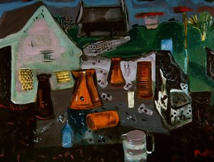 Dairy Farm, ca. 1930 (olje på lerret)