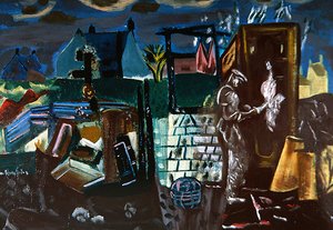 Uthus, ca. 1935 (olje på lerret) av Frances Hodgkins