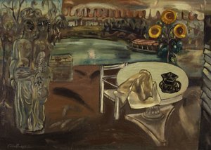 Sabrinas hage, ca. 1934 (olje på lerret)