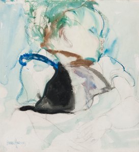 Sleeping Baby, ca. 1905 (blekk og akvarell på papir)