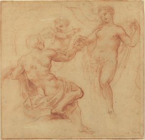 Paris tildeler eplet til Venus av Francesco Albani